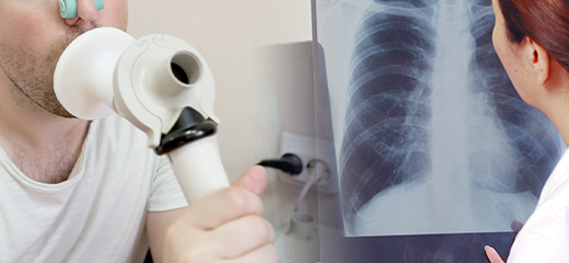 総合病院と同等の呼吸機能検査・AI解析によるX線診断