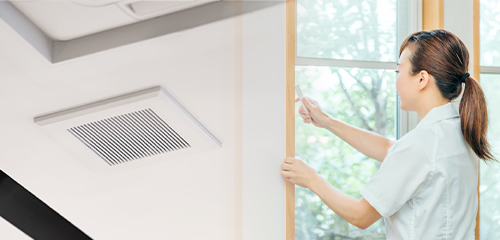 感染対策に配慮した安心の空調設計